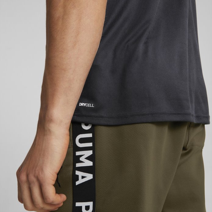Puma In Vendita T-shirt Da Allenamento Con Logo Commerciale Nera Da Uomo